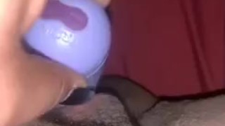 Solo Bbw fucking with toy