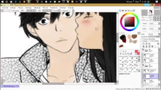 PERFECT MEETING SPEED ART DRAWING ( PAINT TOOL SAI )
