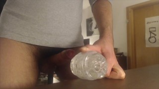 Hot messy edging session with ruined cumshot