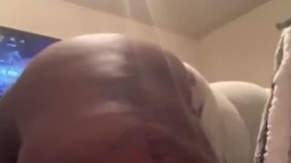 Sexy BBW Curvy Ebony Shaking Ass on the Bed (No Sound)