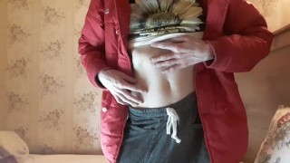 Cool babe Tracy Naghavi touches herself.