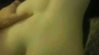 Fucking wife hard on the couch after a few glasses of 
