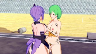 Dead or Alive X Senran Kagura - Hikage X Ayane Lesbian Hentai