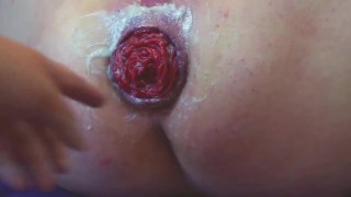 Trailer - anal training with massive rosebud
