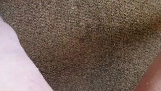 Desperate piss under desk and on chair 
