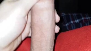 Guy Jerking Off Big Cock - Cumshot