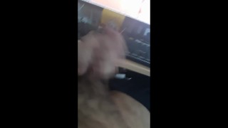 Stroking My Hard Cock
