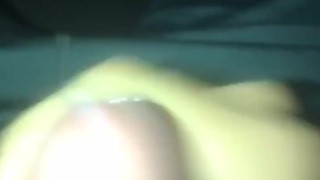 Boy cums in car