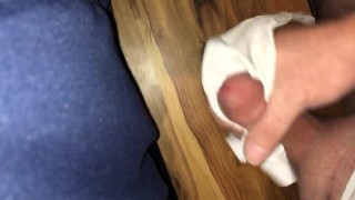 Quick cum with girlfriends dirty panties