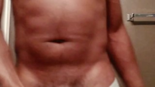 Strokin my dick at my gf sister house