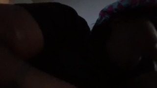 Black Cumslut sucks bbc
