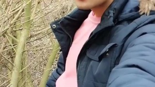 Twink cums on a chair used for fuck at cruising area