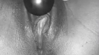 Ebony SQUIRTS while playing with her Toy