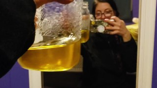 Peeing In A Jar In My Bedroom