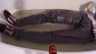 Piss Skinny Jeans, Vans Old Skool and Clothed Bath