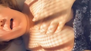 Masturbating Outside on the Balcony 