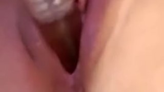 Fast loud & wet juice pussy hard fucks dildo till cums