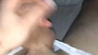 Cute sissy boy cumming over him self!