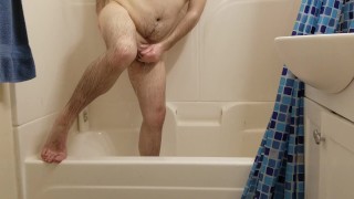 Cleaning Up After Taking A Cream Pie In The Ass