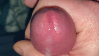 Close up of me cumming cock ring 