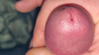 Close up of me cumming cock ring 