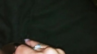 Creamy squirt on Dildo