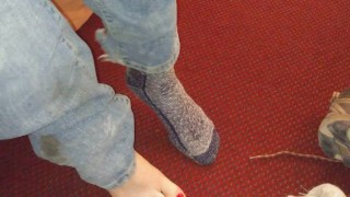 Feels good to take off my boots after a long day