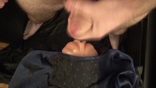 Daddy talks dirty while pounds a fleshlight to a big cumshot