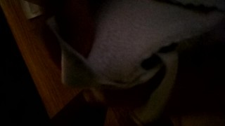 Jerking my roommate's bra again(no cum)