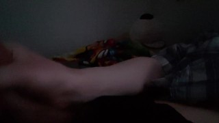 Trans girl working herself up again for just over a minute
