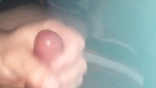 Slowly Stroking Fat Pumped Cock to Cumshot