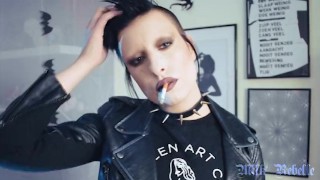 Butch Lesbian with Strap On Takes a Smoking Break - Milk Rebelle