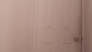 Peeping tom watches me dress to masturbate