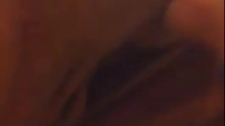 Cute chubby teen rubs pussy