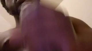 Black Cock Solo Cumshot