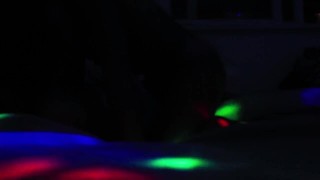 Romantic couple almost break bed and camera in sex party