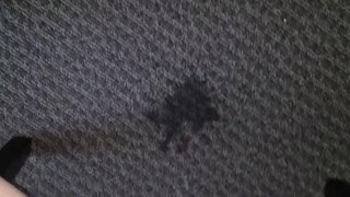 Squirting piss in bosses office 