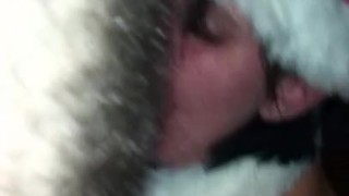 Santa suit blowjob