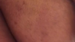 Chubby fucking his ass with dildo