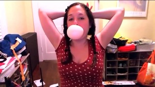 Blowing Giant Bubblegum Bubbles with a Whole Roll of Bubbletape!