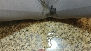 Pissing my pants and getting a golden shower at the same time