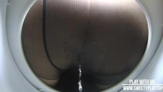 stepmom forgot to take off pantyhose