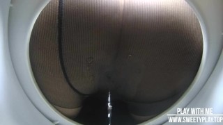 stepmom forgot to take off pantyhose