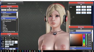 Setting up my virtual girl to have sex in HONEY SELECT