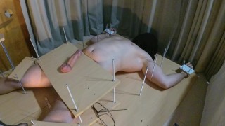 Amateur Femdom Feet Tickling Torture. CBT and Handjob Torture