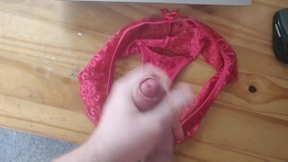 Cum on my stepdaughter dirty and smelly panties