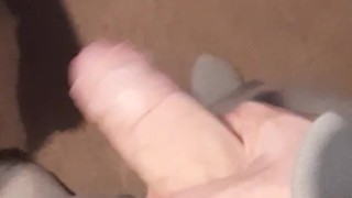 Male playing with nice long dick 