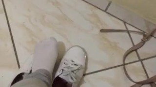 tici_feet @tici_feet IG tici feet taking off socks, showing feet