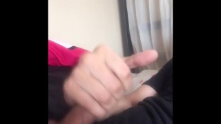 Latino Twink jerks off in the morning