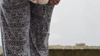 Short clip of gf peeing her baggy pants. Cant see as much, but still cute!